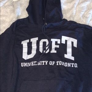 Navy university of Toronto hoodie